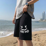 Summer Shorts Men's Korean Trend Loose Hong Kong Style Straight Sports Pants