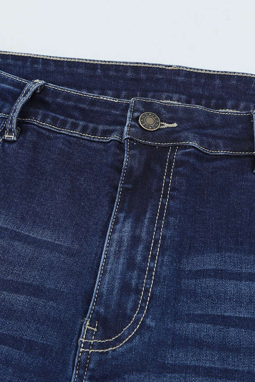 Plus Size Mid-Rise Waist Flare Jeans - Minihomy