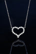 1 Carat Moissanite Heart Pendant Chain-Link Necklace - Minihomy