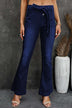 Belted Bell Bottom Jeans - Minihomy