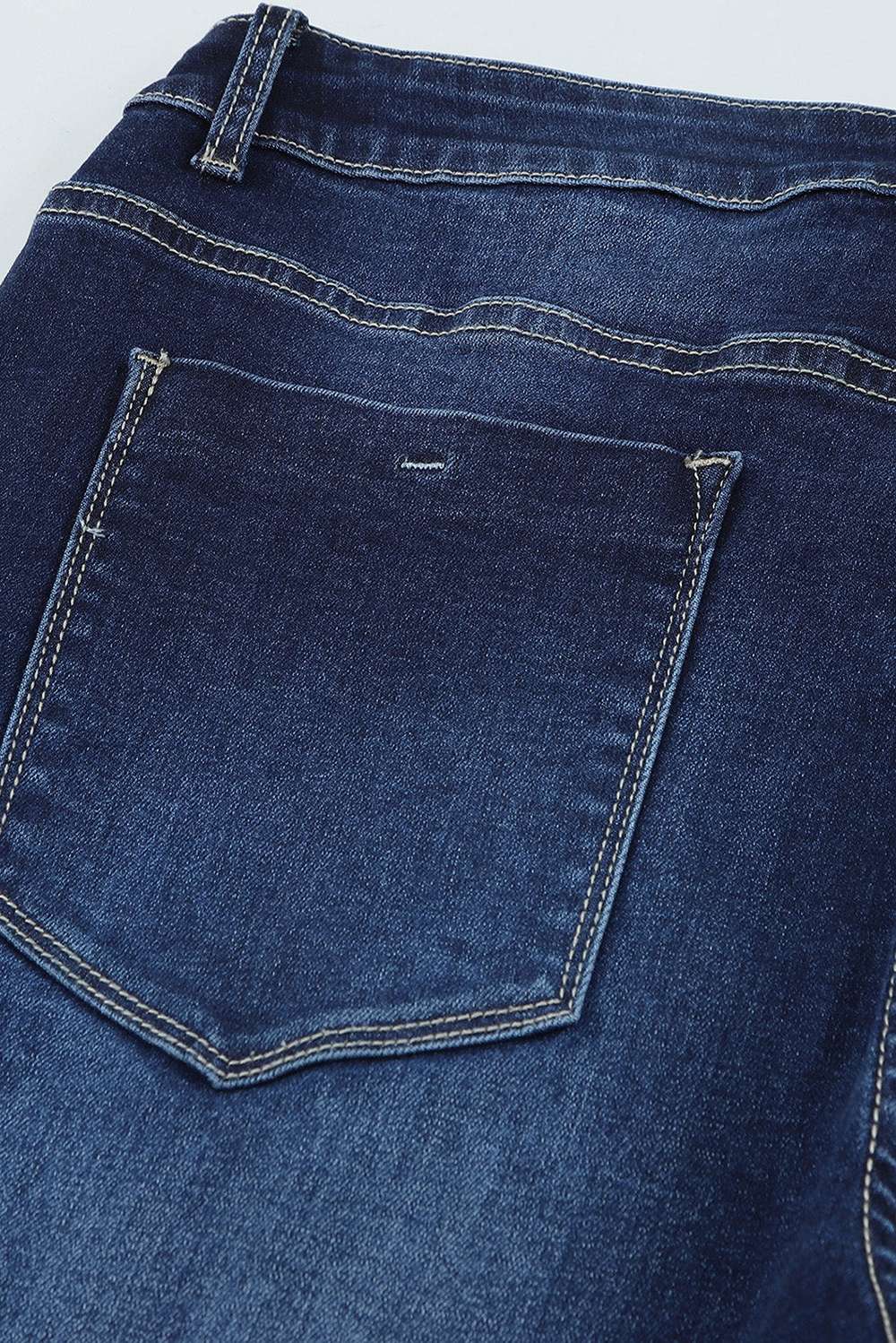 Plus Size Mid-Rise Waist Flare Jeans - Minihomy